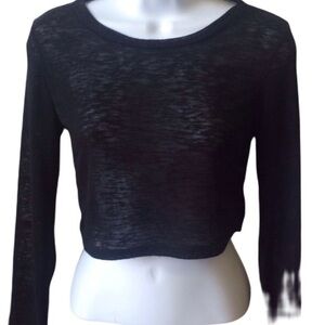 New Over The Limit Apparel Black Cropped Top